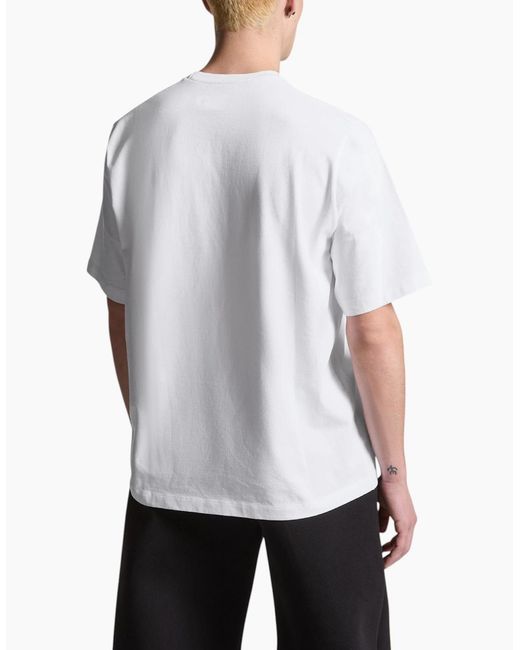 DSquared² White T Shirts Drop Shoulder Cotton Tee for men