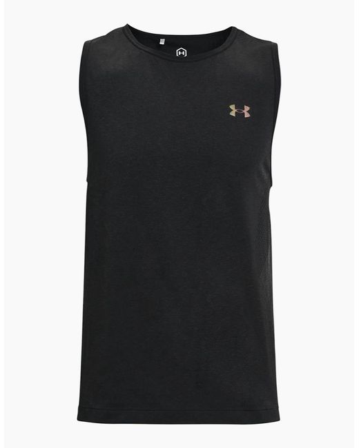 Under Armour Black Vests Tank Top Summer Training Gym Tops Running Top for men