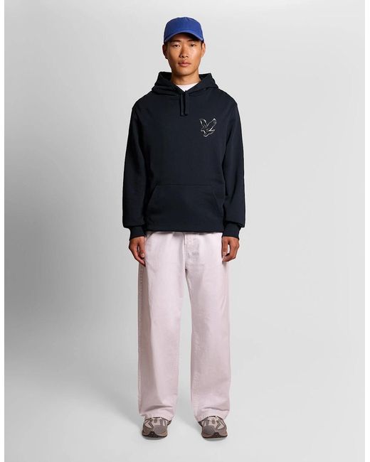 Lyle & Scott Blue Back Print Graphic Sweatshirt for men