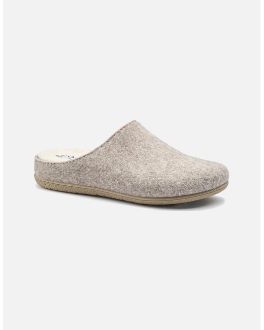Hotter White Lovely Mule Slippers