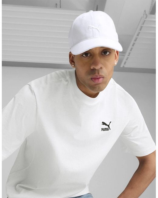 PUMA White Premium Ess Classic Bb Cap Baseball Adults for men