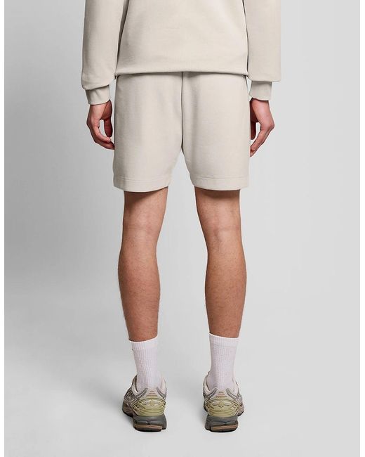 Lyle & Scott Natural Cotton Blend Track Sweat Shorts for men