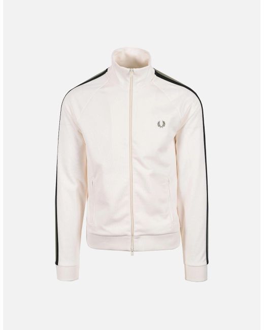 Fred Perry Natural Tape Track Top Light Ecru for men
