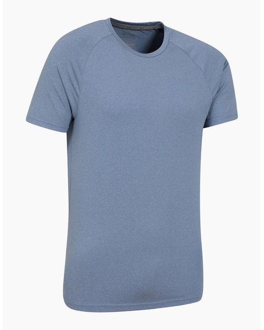 Mountain Warehouse Blue Agra Melange T-Shirt for men