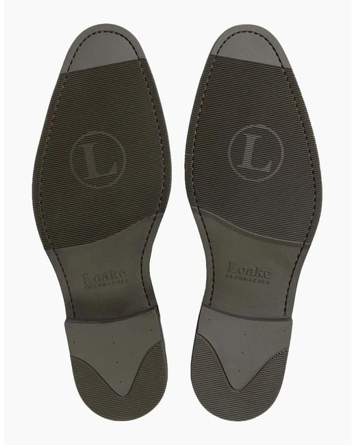 Loake Brown Lynch Shoe Scotch Patina for men