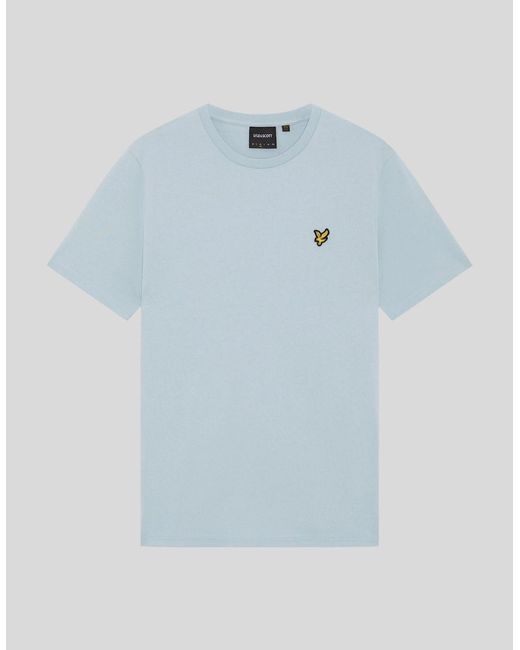 Lyle & Scott Blue Cotton Crew Neck T-Shirt for men