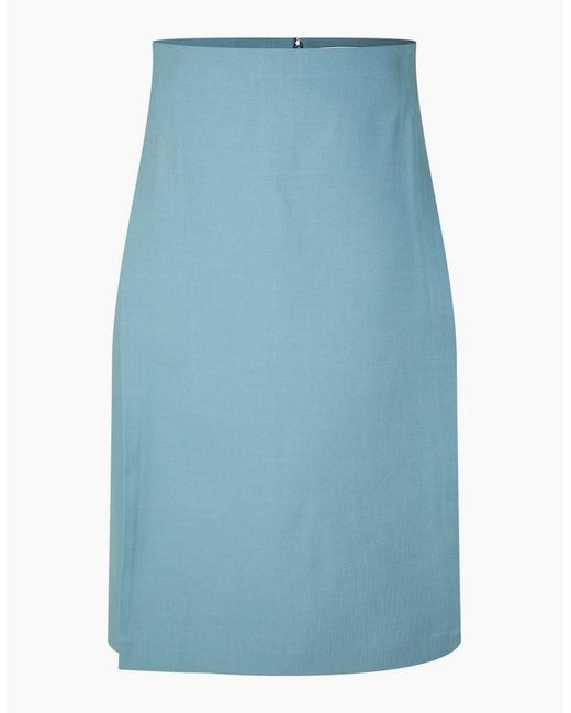 Off-White c/o Virgil Abloh Blue Knee Length A-Line Skirt