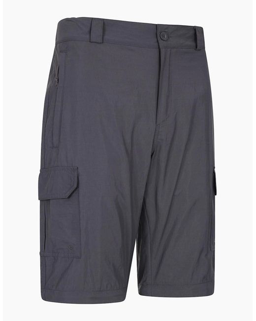 Mountain Warehouse Blue Explore Cargo Shorts for men