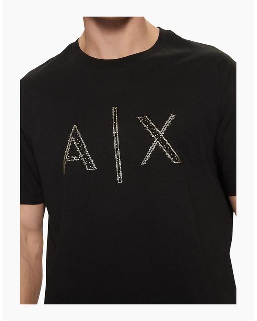 Armani Black Exchange T-Shirts Milano A for men