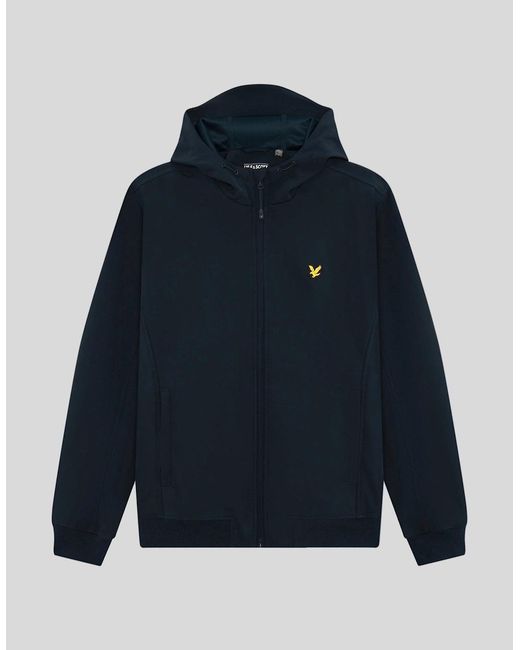Lyle & Scott Blue Sports Mesh-Back Softshell Jacket for men