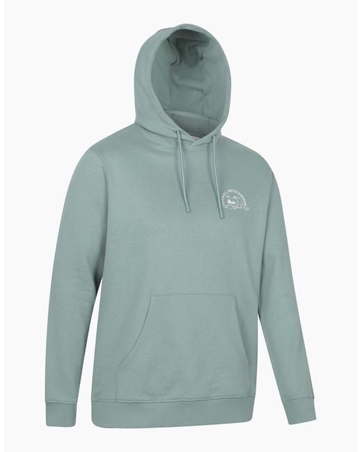 Mountain Warehouse Blue Regional Cornwall Graphic Hoodie for men