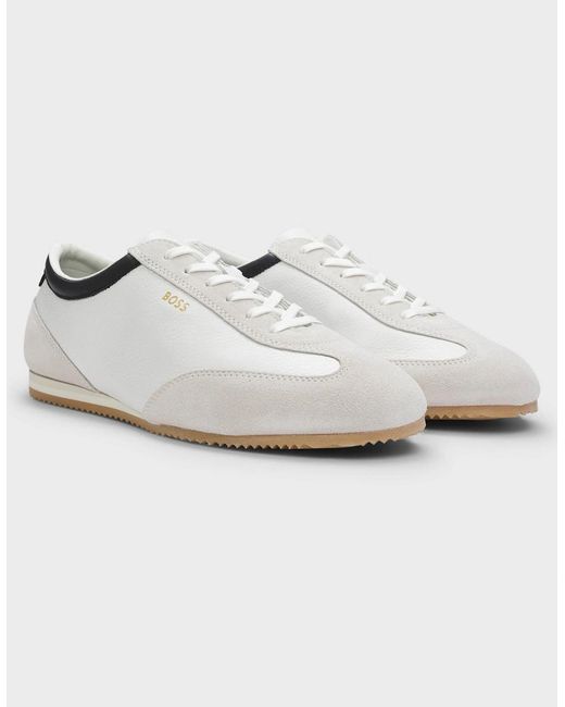 Boss White Boss Lineor Low Profile Trainers for men