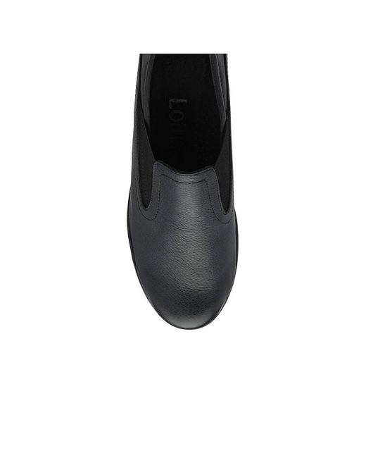 Lotus Black Delmar Wedge Shoes