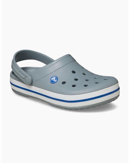 CROCSTM Blue Crocband Rubber Concrete Clogs for men
