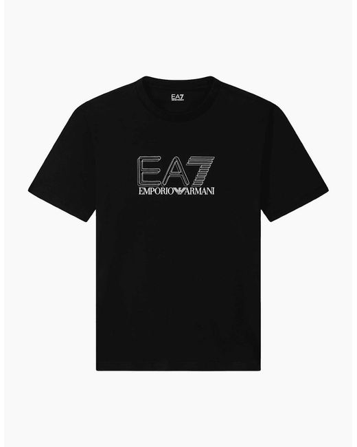 EA7 Black Shadow Logo T-Shirt for men