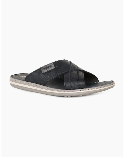 Rieker Black Shorline Sandals for men