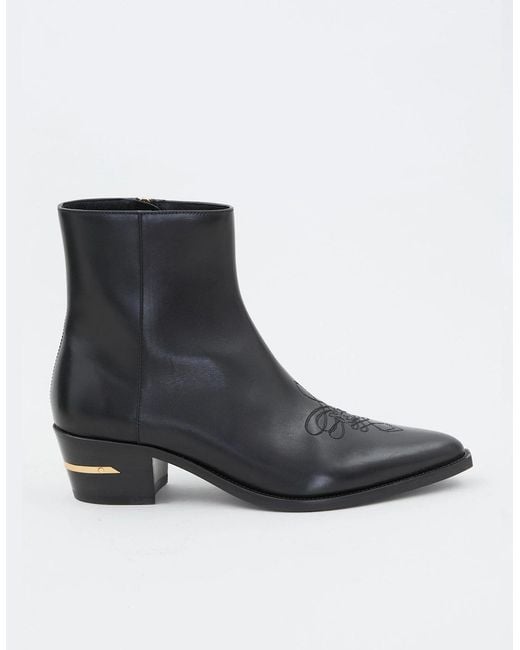 Amiri Black Leather Ma Pointy Boot for men