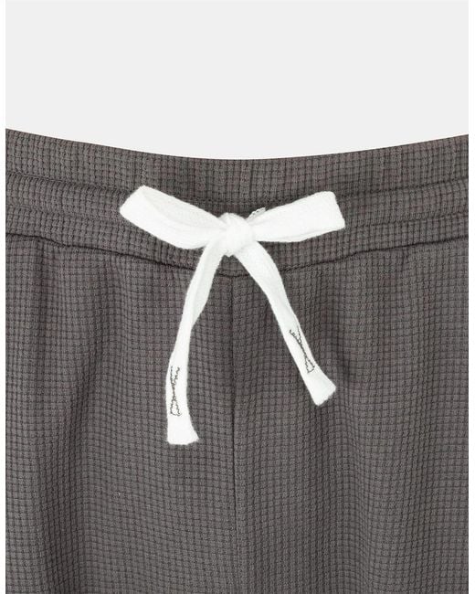 Fabric Gray Shorts for men