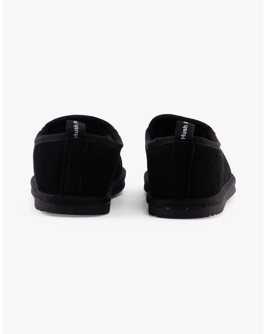 Hush Puppies Black Charles Slippers for men