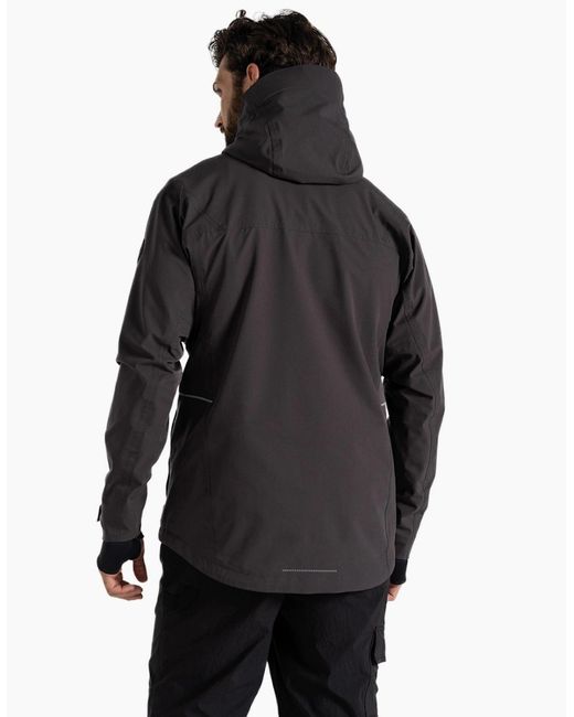 Craghoppers Black Richmond Stretch Waterproof Jacket for men