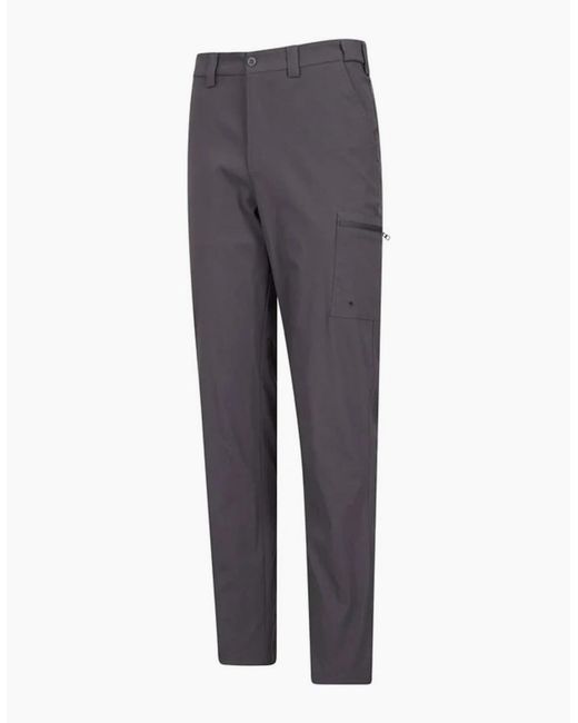 Mountain Warehouse Gray Trek Stretch Cargo Trousers for men