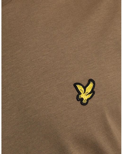 Lyle & Scott Green Cotton Crew Neck T-Shirt for men