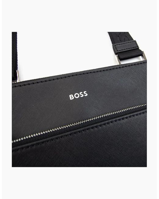 Boss White Zair S Z Signature Stripe Logo Detail Bag 001 for men