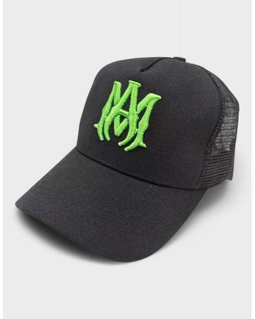 Amiri Green Ma Logo Trucker Hat for men