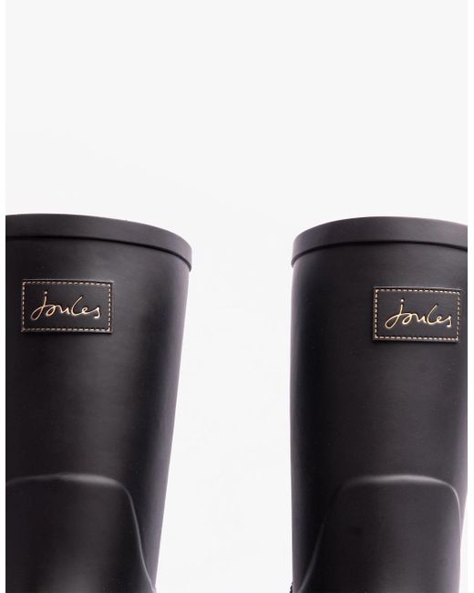 Joules Black Wistow Wellies