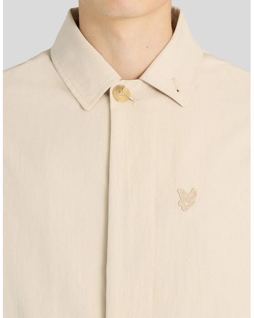 Lyle & Scott Natural Water Resistant Car Coat for men