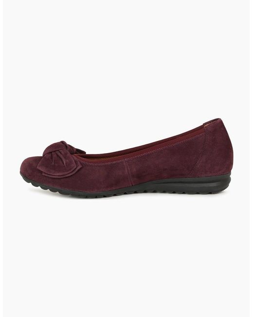 Gabor Red Sage Ballet Pumps