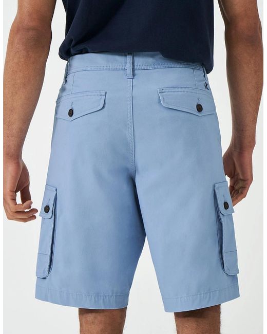 Crew Blue Formby Stretch Cargo Shorts Dusk for men