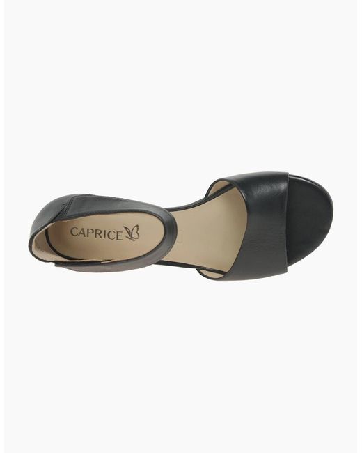 Caprice Black Agadir Sandals