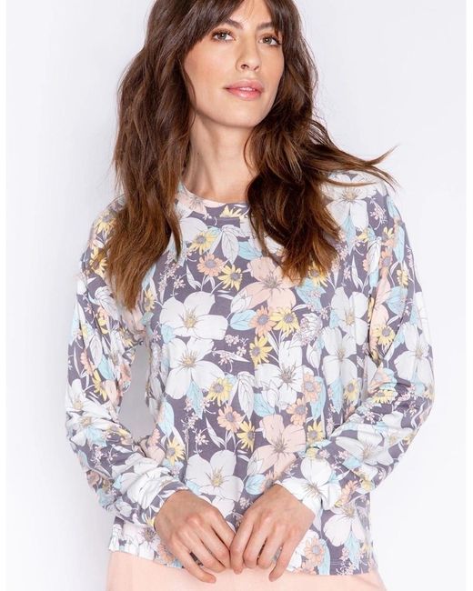 Pj Salvage White Salvage Floral Shirt