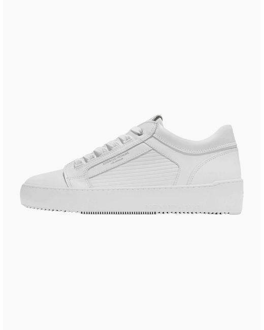 Android Homme White Venice Linear Sneaker Trainer for men