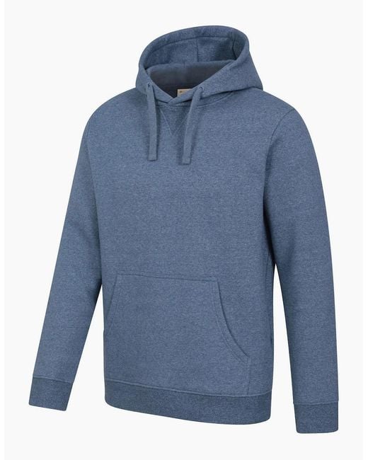 Mountain Warehouse Blue Dorset Plain Hoodie for men