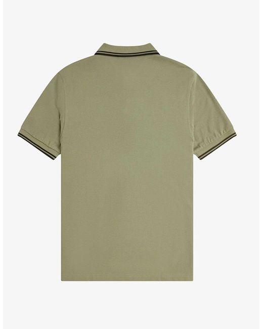 Fred Perry Green Twin Tipped Polo Shirt for men