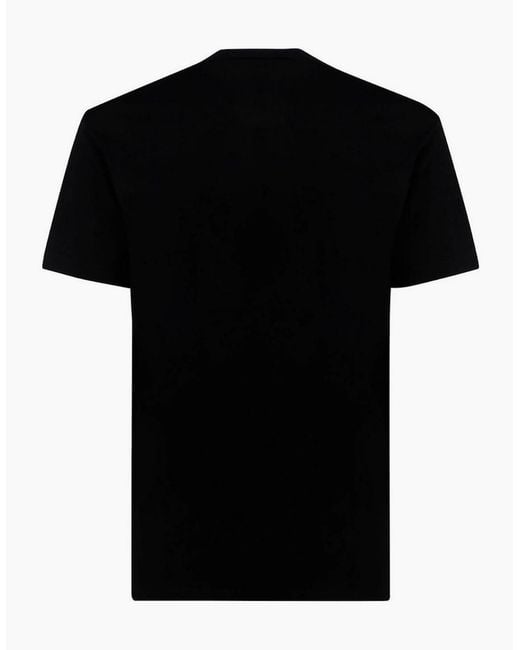 DSquared² Black T-Shirt Large Icon Cool Logo for men