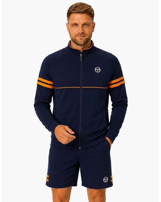 Sergio Tacchini Blue Orion Track Top Jacket Maritime/ Pepper for men