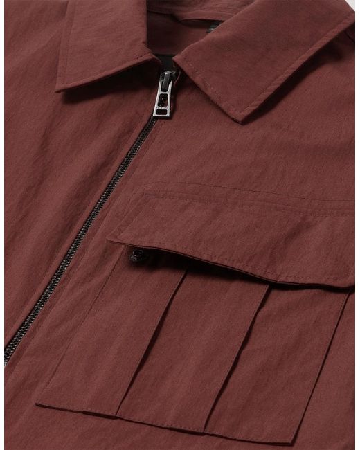 Belstaff Brown Cargo Overshirt A1-26 Oxblood for men