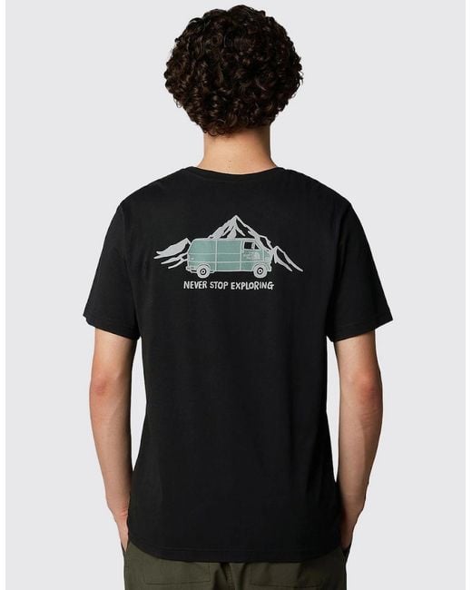 The North Face Black Outdoor Graphic T-Shirt for men