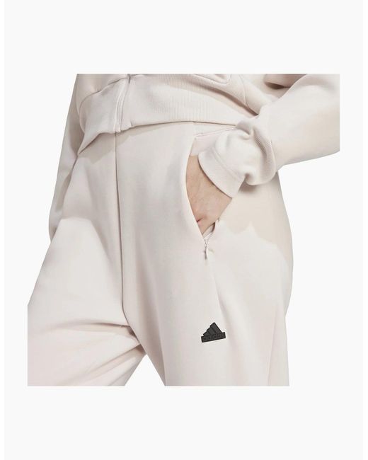 Adidas White Z.N.E. Regular Fit Joggers