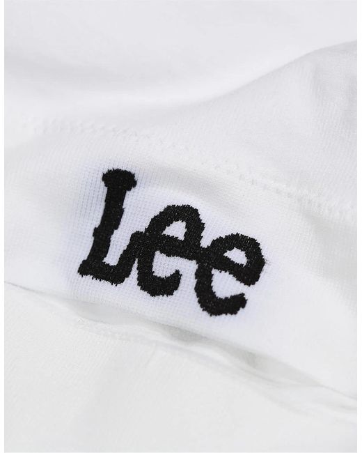 Lee Jeans White Katie Scoop Neck Cropped Bra