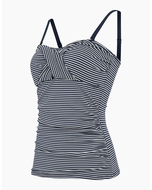 Regatta Blue Ladies Aceana Iii Seeksucker Tankini Top