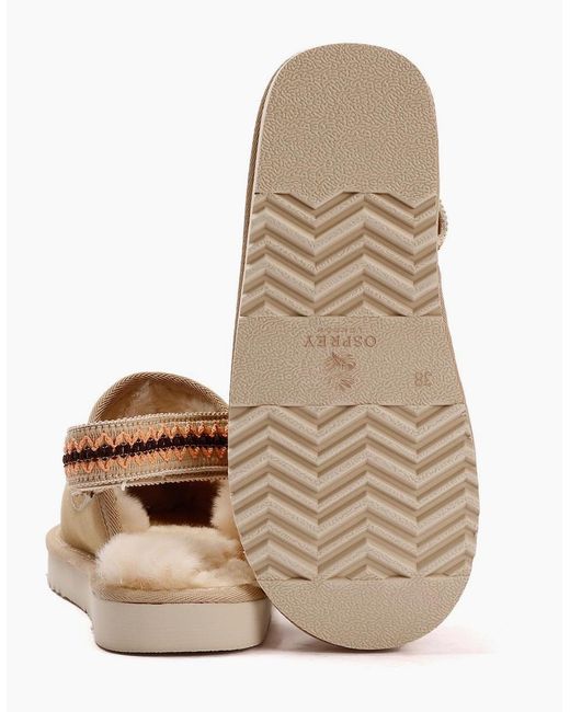 Osprey Green London The Constellation Suede Sand Slippers