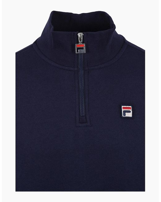 Fila Blue Vintage Ramy Box Half Zip for men