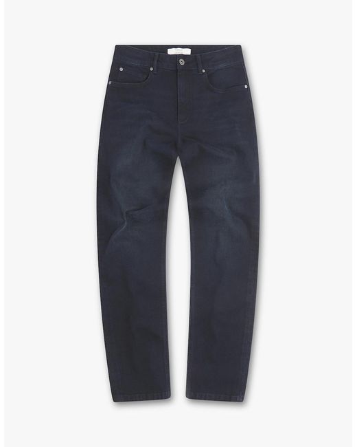Vingt Quatre Denim Blue Vingt Quatre Taper Fit Jeans for men
