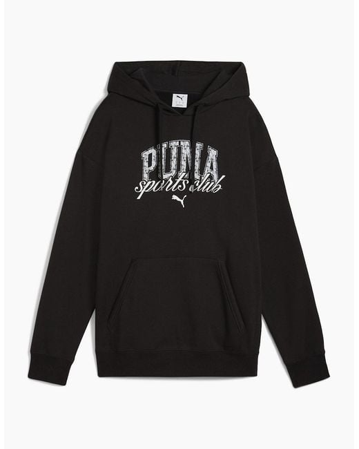 PUMA Black Overhead Hoodie