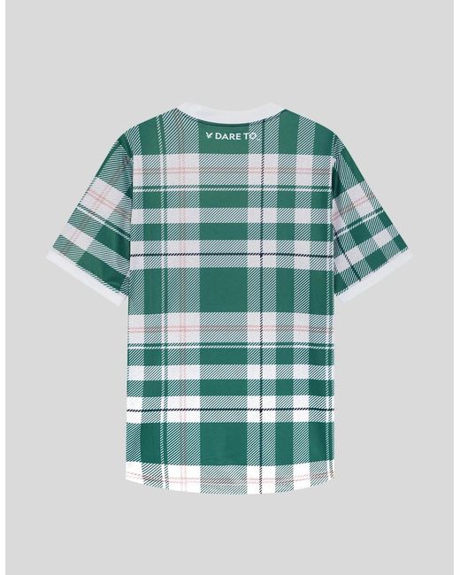 Lyle & Scott Blue Sports Tartan Check Football Shirt for men