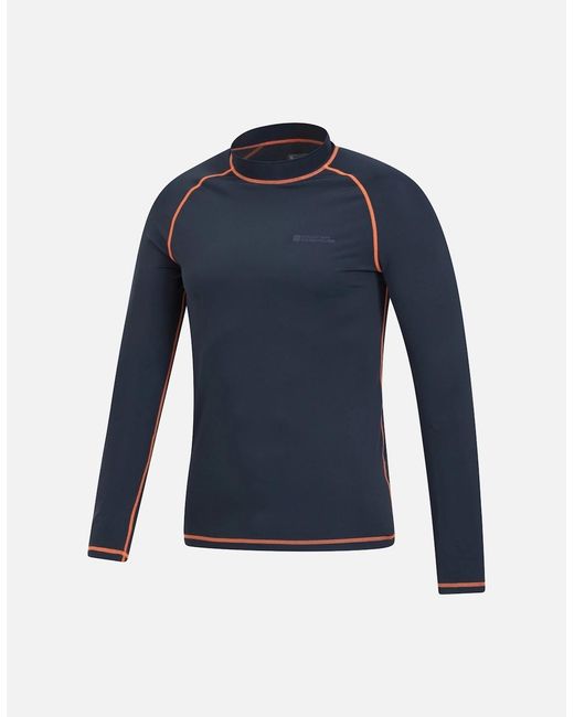 Mountain Warehouse Blue Long-Sleeved Rash Guard for men